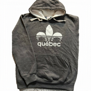 Quebec Grey Adult Med Hoodie, Preloved